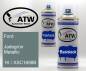 Preview: Ford, Jadegrün Metallic, 1K / XSC1698B: 400ml Sprühdose + 400ml Klarlack - Set, von ATW Autoteile West.